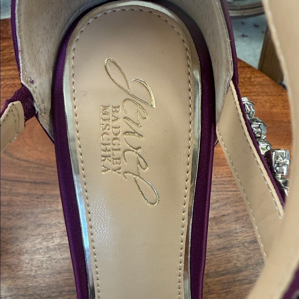 Jewel Badgley Mischka Robles Crystal Embellished Heels - Picture 4 of 9